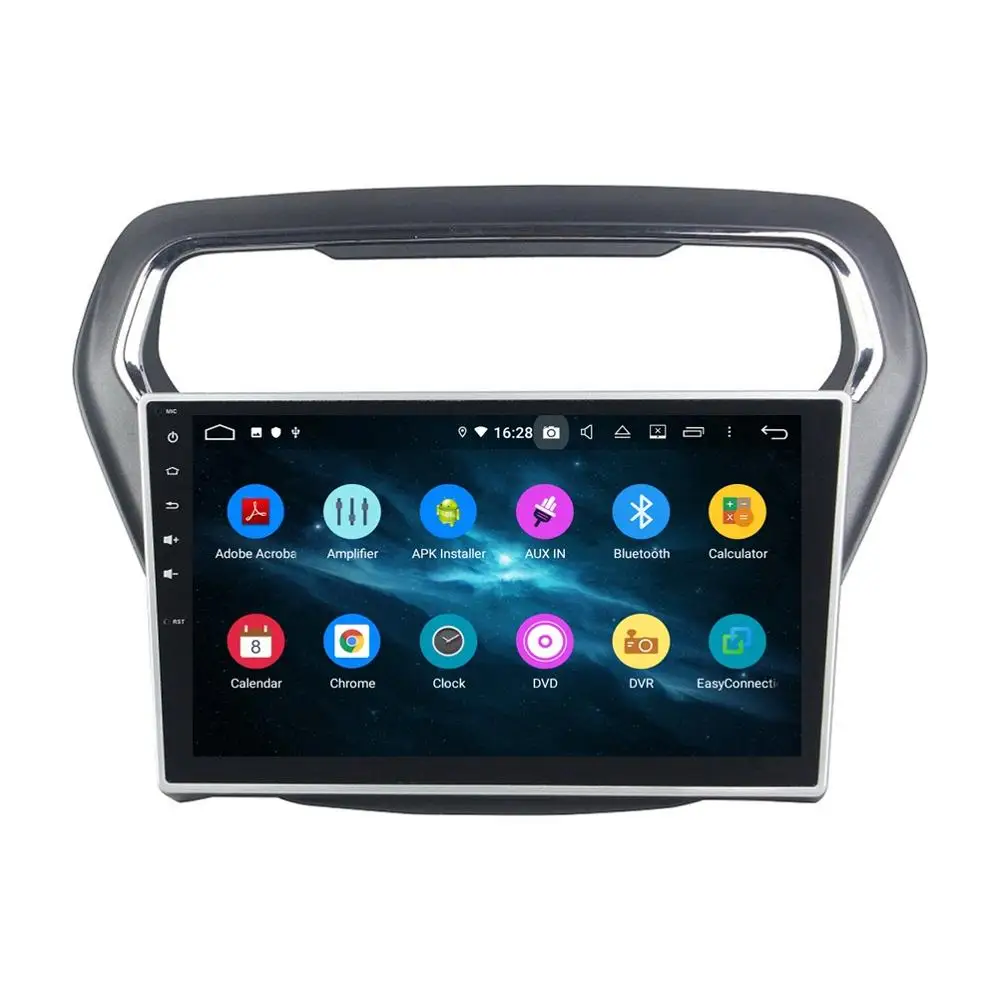 Clearance DSP 10.1" Android 9.0 Car DVD GPS Navigation Head Unit for Ford ESCORT 2014 2015 Radio GPS Bluetooth 4.2 WIFI USB 2
