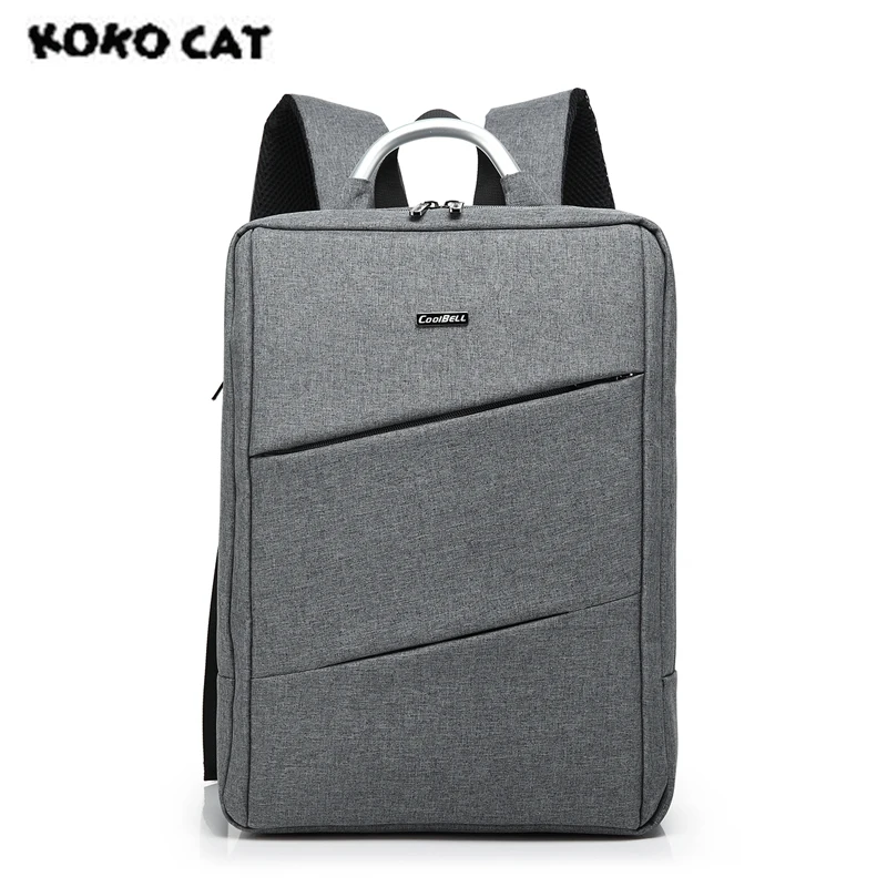

KOKOCAT Multifunction Fashion 15.6 Inch Laptop Handbag Computer Backsack for Men Women Briefcase Messenger Solid Bags 6207