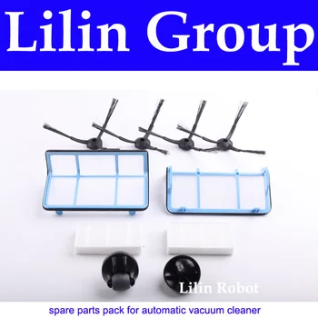 

(For X500)Spare Parts Pack for Automatic Vacuum Cleaner,Include Side Brush x4+Primary Filter x 2+HEPA Filter x 2+Front Wheel x 2