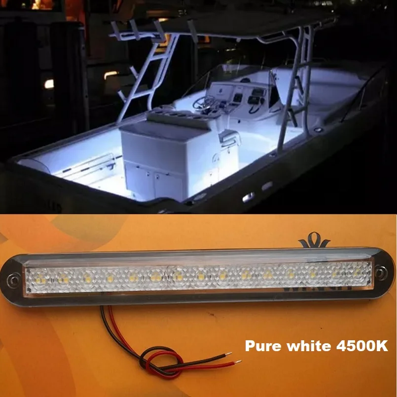 2*LED 12V Courtesy Lights RV Caravan Trailer Boat Marine Onboard Accent Lighting
