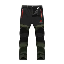 Зимние мужские флисовые штаны для улицы, водонепроницаемые флисовые походные спортивные брюки для кемпинга, быстросохнущие сохраняющие тепло треккинговые штаны для рыбалки