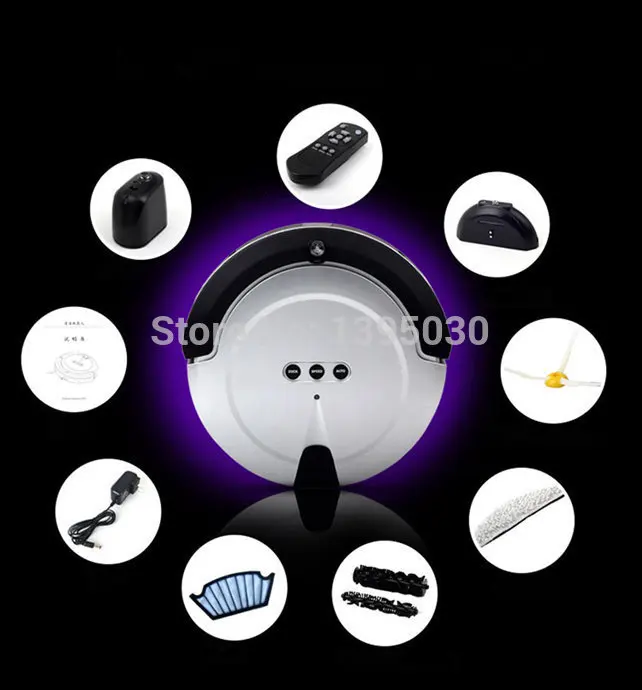 Automatic recharge wet and dry robot vacuum cleaner
