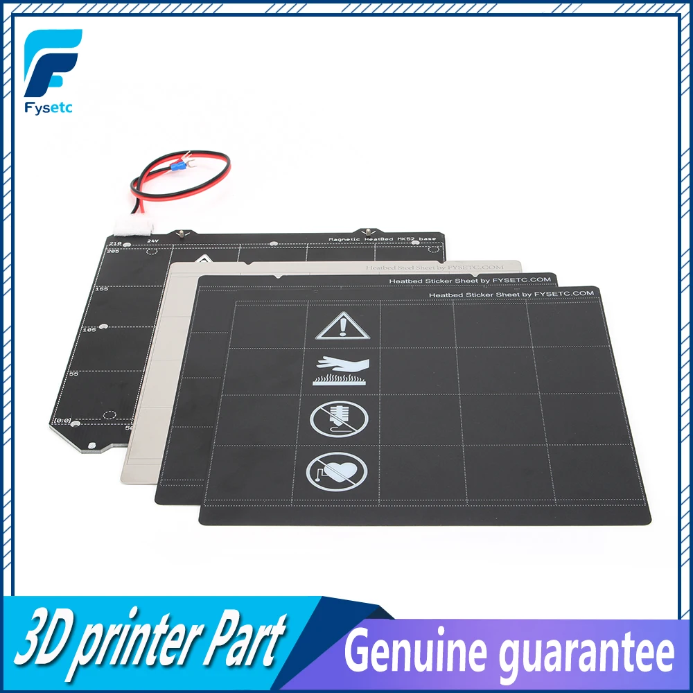 Termistor + Chapa de Aço Preta para Prusa Kit de Fiação Clone Prusa Cama Aquecida Magnética 24v Mk52 2 Pçs Etiqueta Mk3s i3 Mk3