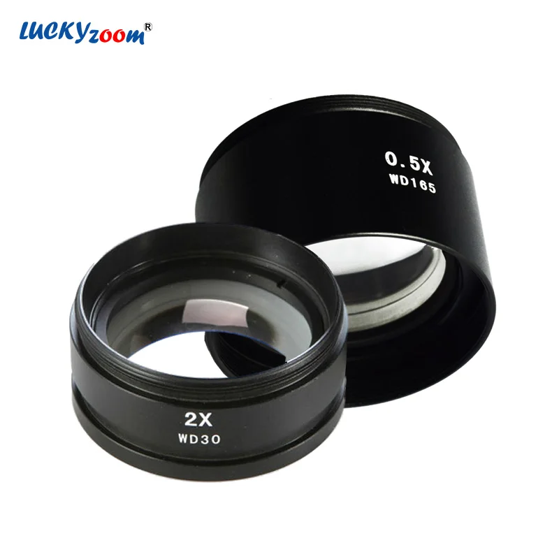 Объектив Lucky Zoom SZM0.5x SZM2.0X для бинокулярного стереомикроскопа Тринокулярный