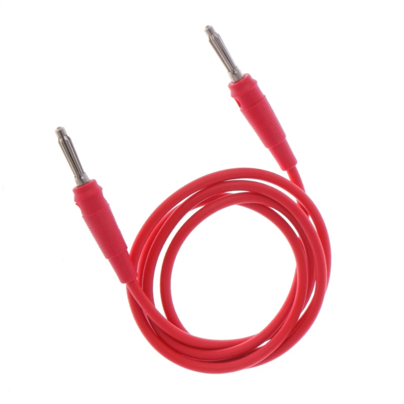 

10 Pcs 4mm Male To Male Banana Plug Stackable 100cm 16AWG Test Charging Leads