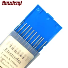 WT20 10 шт. красного цвета 1,6 мм* 150 мм(Approx.1/16 ''x 6'') торированный вольфрамовый электрод голова Вольфрам с мультиигловой системой/стержень для сварочного аппарата