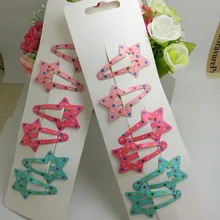 72 шт. Star смеси ребенка BB малыша Заколки для волос Луки заколки детей Шпилька смешивать Цвет смешивания Тип