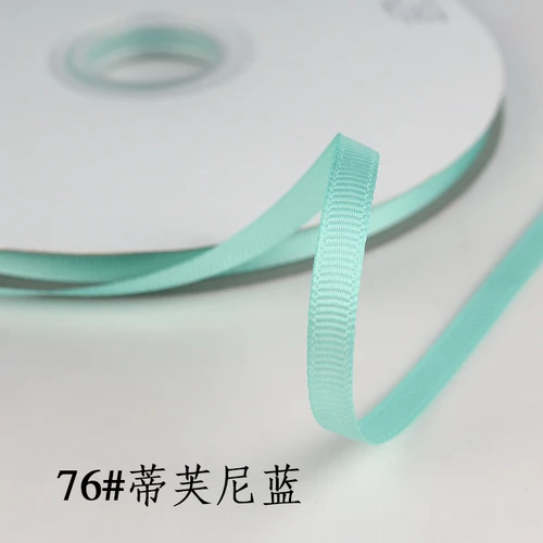 Elegant 6mm Grosgrain Satin Ribbons for Decorations and Crafts