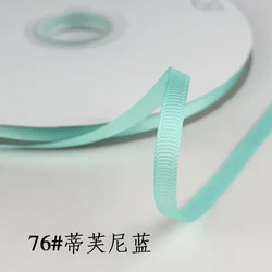 Elegant 6mm Grosgrain Satin Ribbons for Decorations and Crafts (Tiffany Blue)
