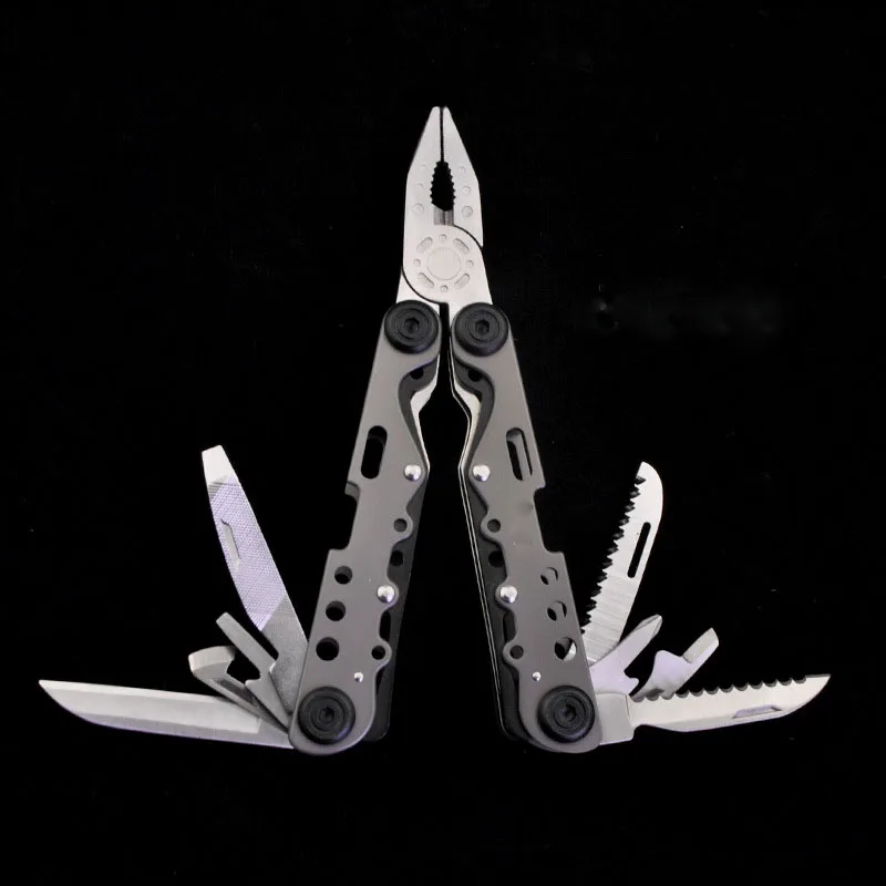 1pcs 280g 158mm All steel titanium Outdoor Multifunctional Pliers sword Bottle opener Screwdriver Small Size Multitools Pliers