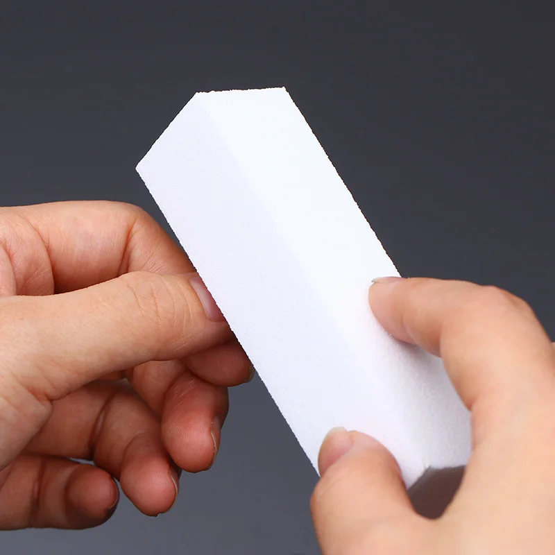 10 шт шлифовальная губка пилка для ногтей блок для УФ-гель для ногтей DIY Nail Art Маникюр Педикюр белый брусок для ногтей