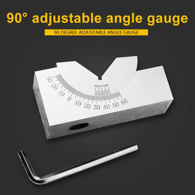 

Precision Gauge Adjustable Angle V Block Milling Setup 0-60 Degree Angle Block Gauge HVR88