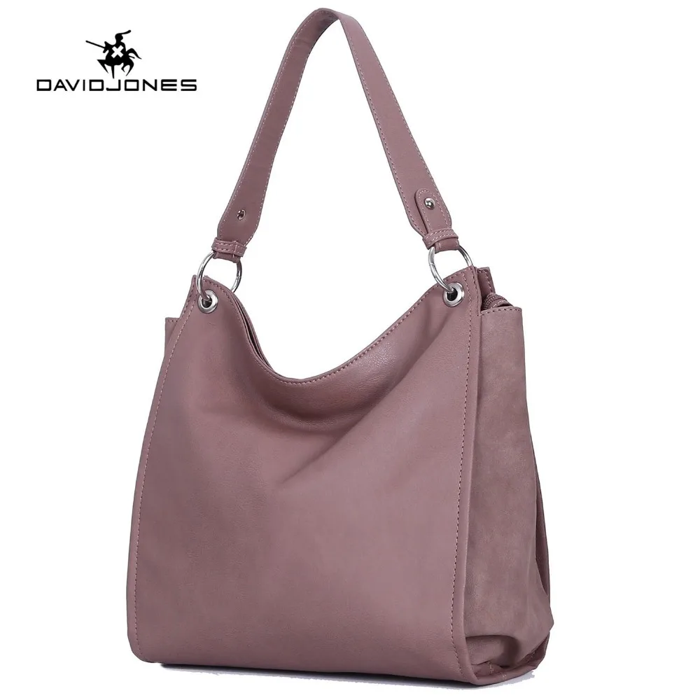 DAVIDJONES women shoulder bags pu leather female handbag large lady solid tote bags girl brand top handle bag drop shipping DAVIDJONES women shoulder bags pu leather female handbag large lady solid tote bags girl brand top handle bag drop shipping