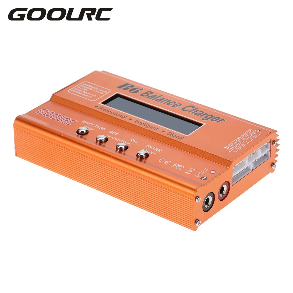 

GOOLRC Original B6 Mini Multi-functional Balance Charger Discharger w AC DC Adapter for LiPo Li-ion LiFe NiCd NiMH Pb RC Battery