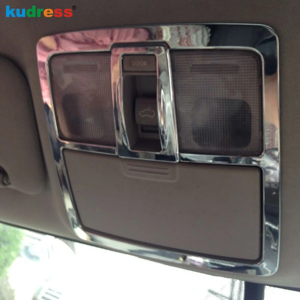 Для Kia Sportage 2011 2012 2013 2014 2015 внутренняя хромированная крышка лампы для чтения