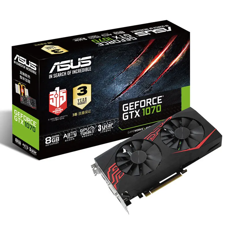  ASUS GTX1070-O8G-GAMING GTX1070 Ice Knight game graphics