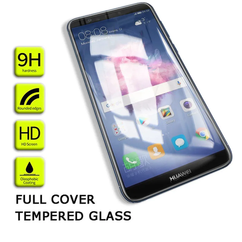 

MRGO Full Cover Tempered Glass for Huawei P Smart Glass on Screen Protector P Smart Phone Film for Huawei P Smart Tempered Glass