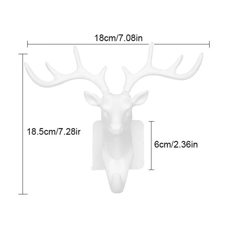 4 шт./компл. минималистский украшения дома Американский рога домашний крючок Вешалка Декоративные Настенные съемный Гостиная крюк