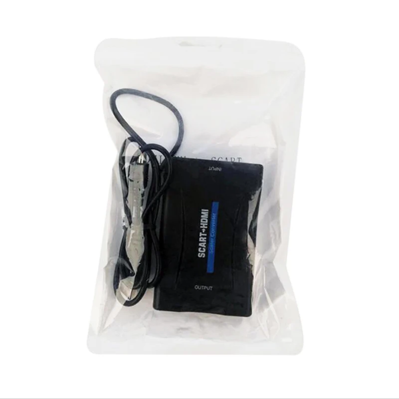 Baolyda SCART в HDMI конвертер 1080p Аудио Видео адаптер с питанием для