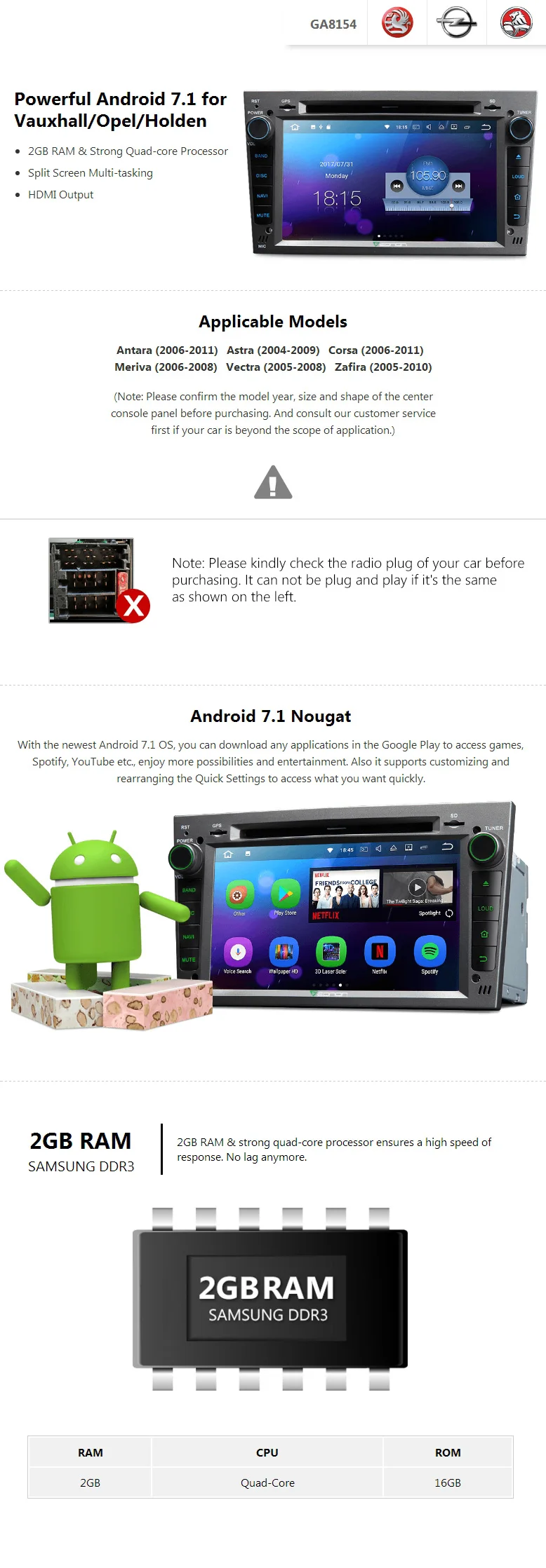 Best 7" Quad Core Android 7.1 OS Car DVD for Opel/Vauxhall/Holden Antara 2006-2011 & Corsa 2006-2011 & Vectra 2005-2008 with 2GB RAM 0 Best 7" Quad Core Android 7.1 OS Car DVD for Opel/Vauxhall/Holden Antara 2006-2011 & Corsa 2006-2011 & Vectra 2005-2008 with 2GB RAM 0