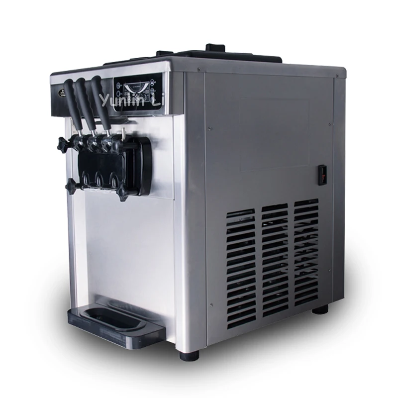 220V Automatic Desktop Ice Cream Maker 2300W Steel Ice Cream Cone