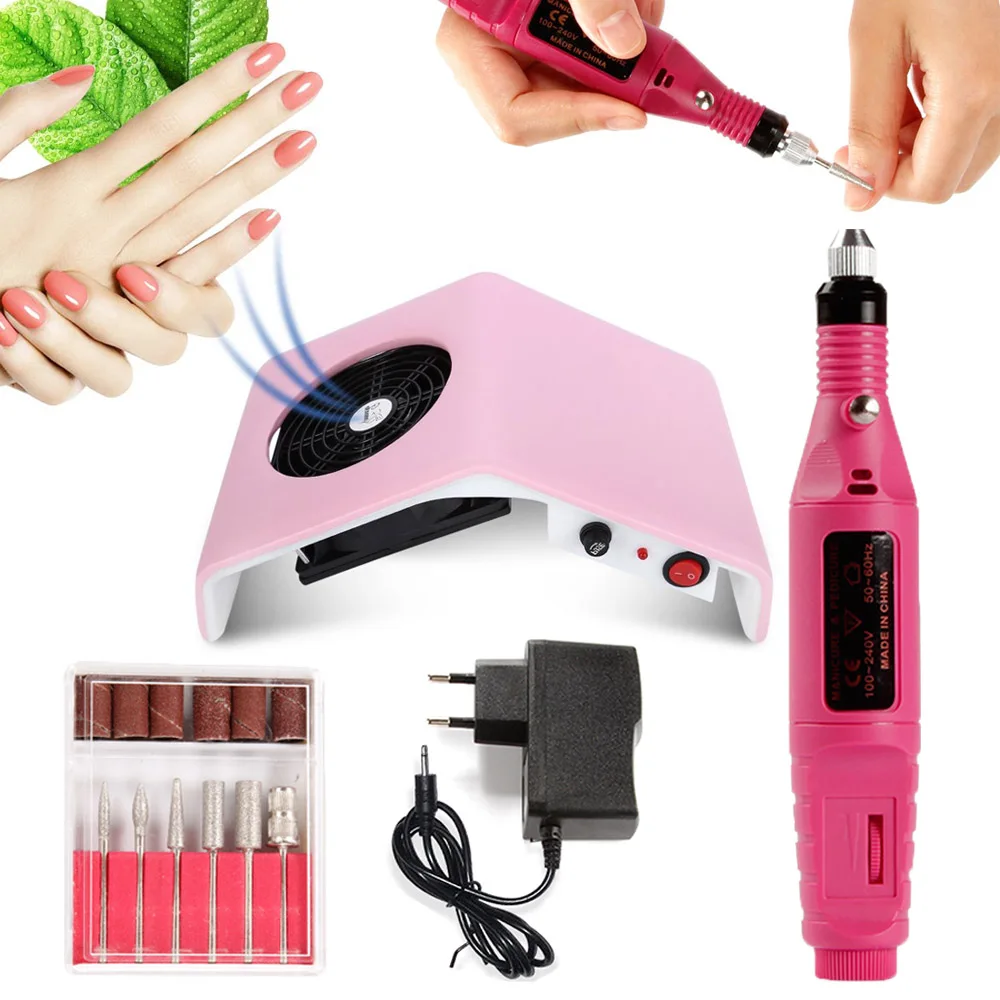 

Electric Apparatus for Manicure Dust Collector Set Vaccuum Cleaner Suction Fan Cuticle Gel Remover Nail Drill Milling Machine
