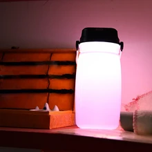 USB Перезаряжаемый туристический светильник на солнечных батарейках спортивный термос 3 уровня освещения Портативный Лагерь лампа Аварийное пусковое устройство фонарь езда