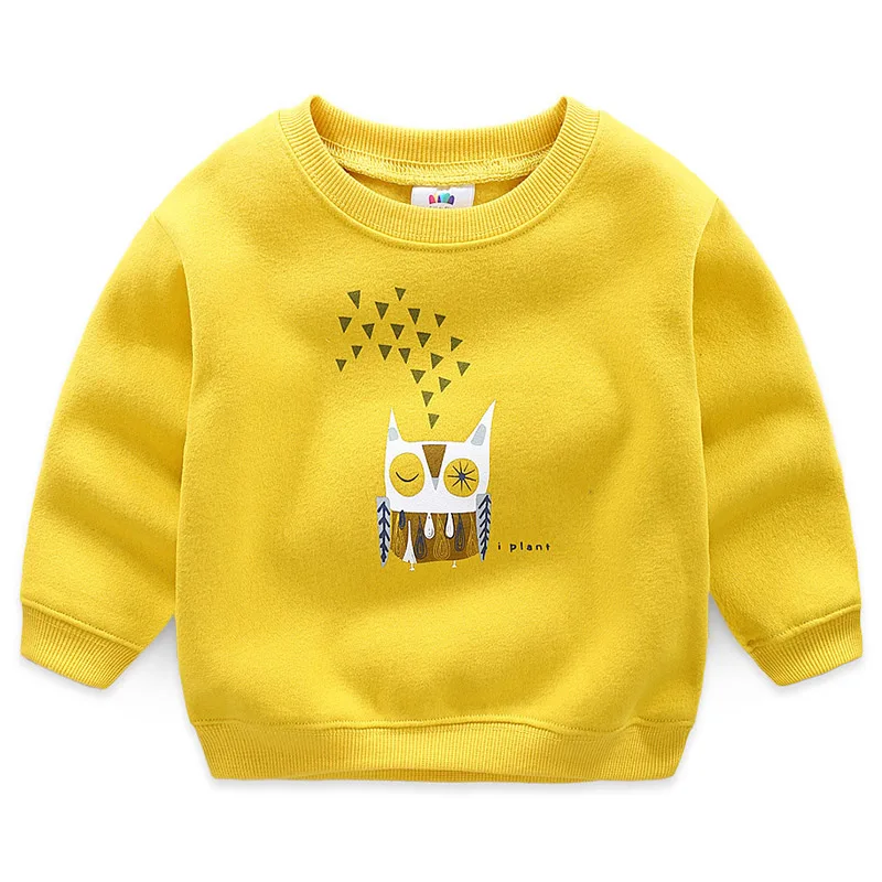 Baby Cartoon Protective Clothing 2019 Autumn and Winter New Boys and Girls Children Wear Long Sleeves Baby Sweatshirt  Full