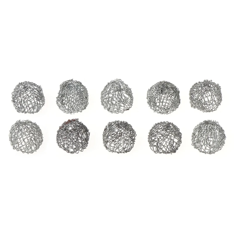 10Pcs Tobacco Smoking Pipe Metal Filter Screen Steel Mesh Rimmed Dome