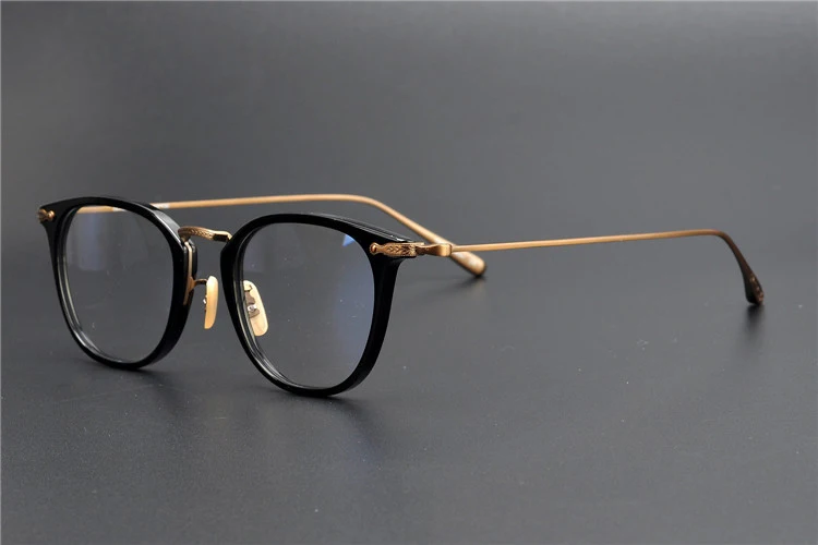 Handmand титановая винтажная квадратная оправа для очков, мужские брендовые дизайнерские ретро очки с прозрачными линзами, женские оптические очки при близорукости, оправа