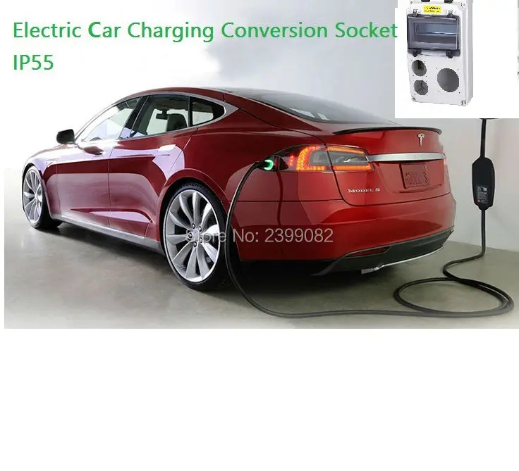 

ZWET SAEJ1772 Electric Vehicles charge distribution box Mounted to the wall functions of lightning protection, prevent leakage