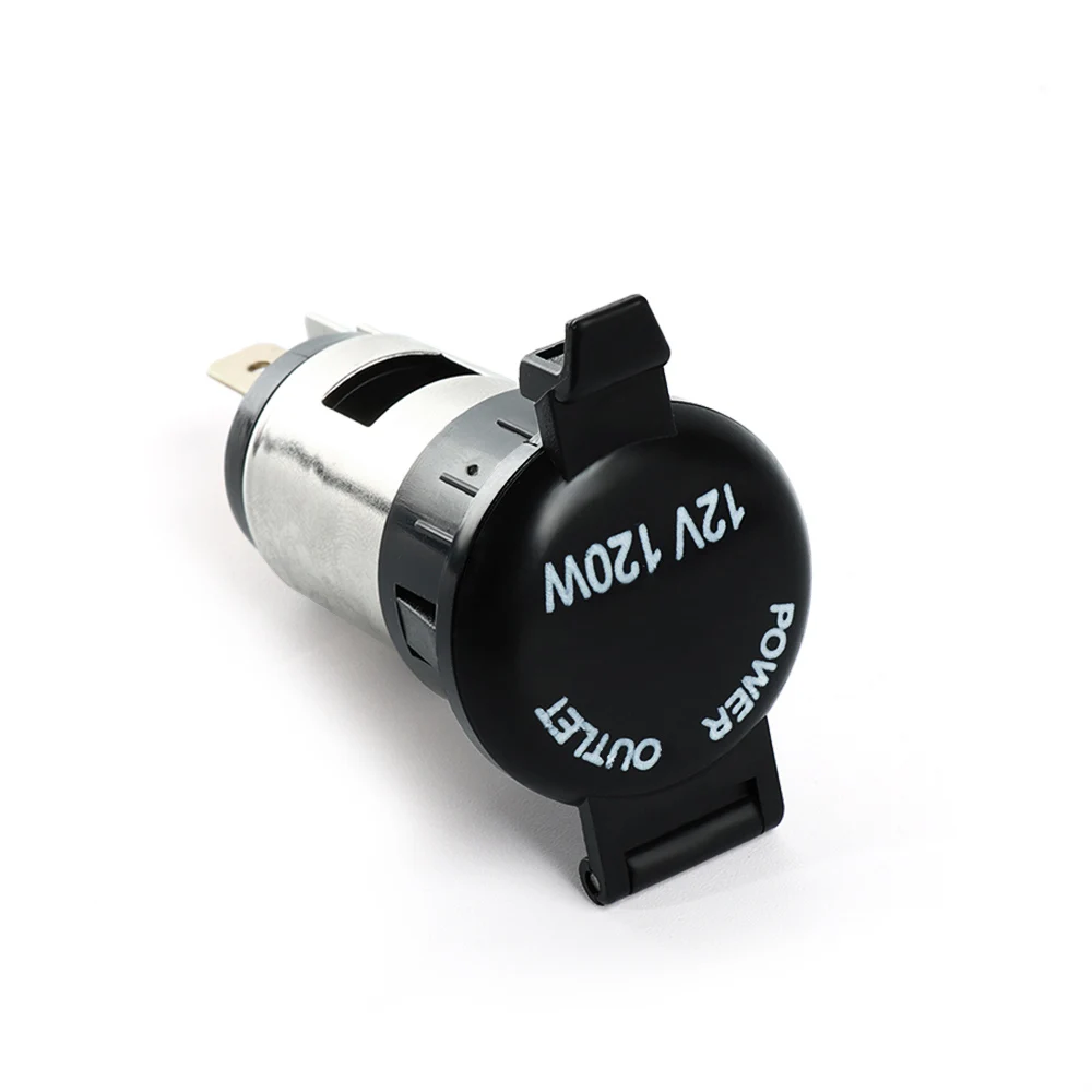 Waterproof 12V 120W Cigarette Lighter Socket Heat Resistance Plastic