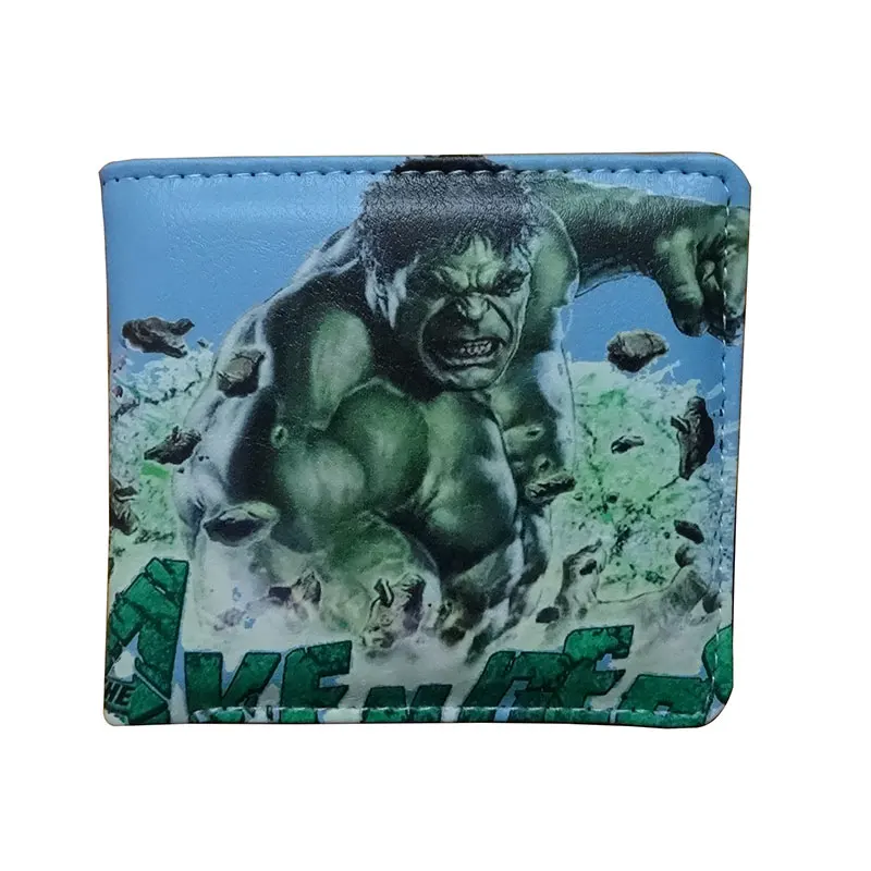

Novelty Anime Hulk Painting Purse Cartoon Style Fashion Designer Men Wallet Big Capacity Card Holder Gifts Kids Wallets carteira
