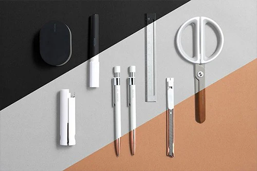Japão Daikanyama T-site Hedera Caneta Esferográfica Design Simples 0.7mm 4 Canetas esferográficas