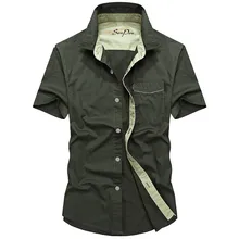 2018Men шорты рубашки хлопок летняя дышащая Военная армейская спортивная одежда Половина рукава Мужская походная футболка
