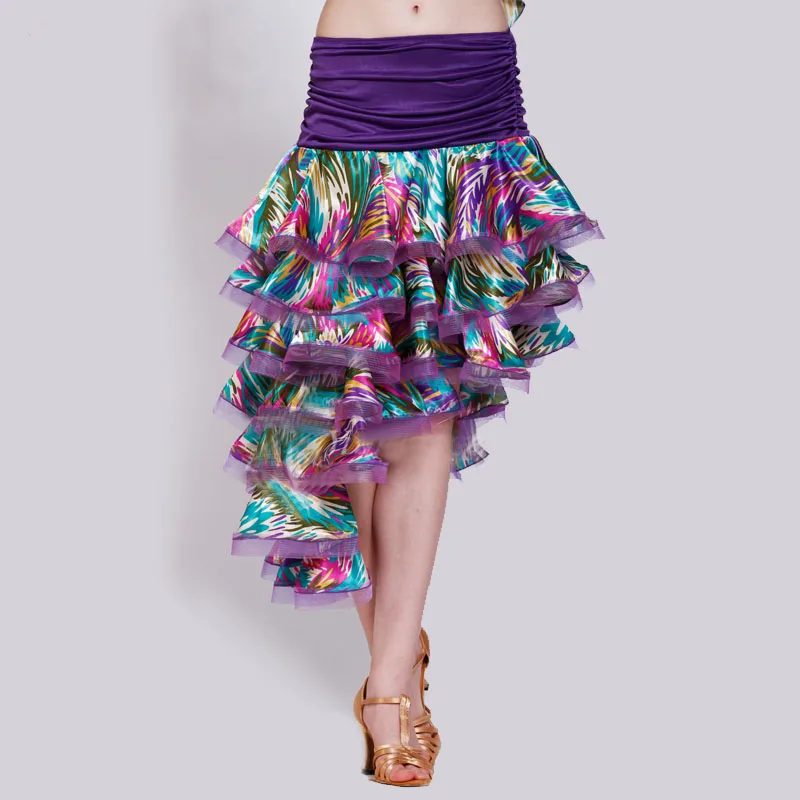 Lady Customized Dancing Skirt Modern Dance Costume Samba Cha cha Rumba
