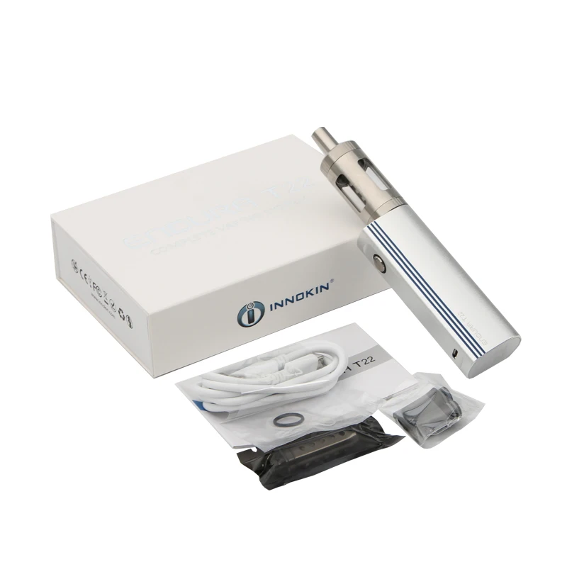 Original Innokin Endura T22 Kit with 2000mAh Built-in Battery and 4ml Prism T22 Tank 14W E Cigarette Kit with Endura T18 Coil 02