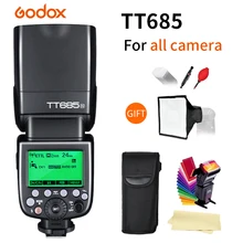 Godox TT685 TT685C/N/S/F/O 2,4G ttl Высокоскоростная синхронизация 1/8000s GN60 Вспышка Скорость lite для Canon Nikon sony Fuji Olympus DSLR камера