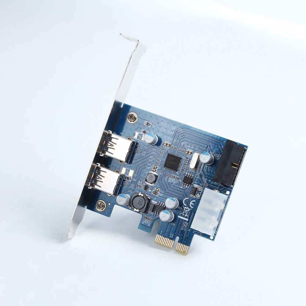 Pci-e para Usb Portas de Expansão Cartão para Winxp Adaptador de 2 Pci-express Cartões - Win7 Win8 Linux Win2003-2008 32-64bit Nec 3.0 pc Add on - Image 2