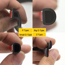 Автомобильный-Стайлинг 1 метр Автомобильный Дверной уплотнитель авто полосы большой D Малый D Z P Тип Водонепроницаемый обшивка звук изоляционный уплотнитель уплотнительные полосы