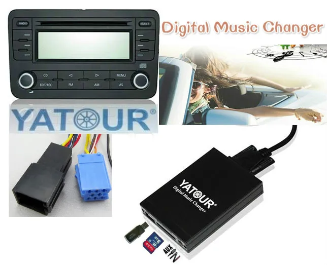 Автомобильный MP3 плеер Yatour цифровой для Audi A2 A3 A4 A6 A8 S4 S6 S8 AllRoad TT USB SD AUX|car mp3 player|usb sd