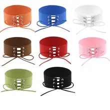 На шнуровке Черный Бархатный чокер колье ожерелье Женские Чокеры в готическом стиле украшения Бохо на шею Harajuku большое короткое ожерелье колье