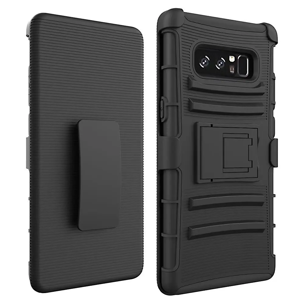 

New For Samsung Galaxy Note 8 Case Hybrid Heavy Duty 3 in 1 Military Camo Hard Shockproof Case Note8 Belt Clip Stand Cover Case