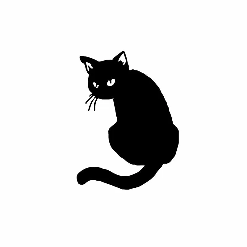 YOJA 17,6X23,9 см Милая мультяшная кошка наклейка на стену гостиная спальня домашний декор Туалет Наклейка T5-0186