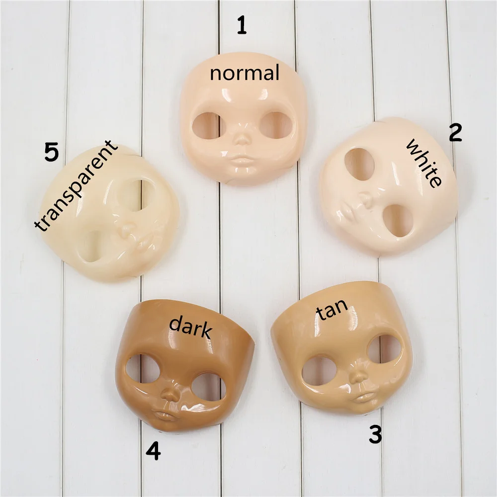 

[Packing Sale] For 1/6 Factory Blyth Doll Face Plate with Backplate Makeup Face and Screws Different Type Suitable for DIY