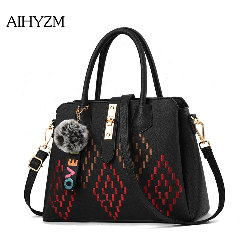 

AIHYZM Retro Women Bag High-Quality Rhombic Weave Designer Bags Famous Brand Women Bags 2018 Shoulder Bag Women