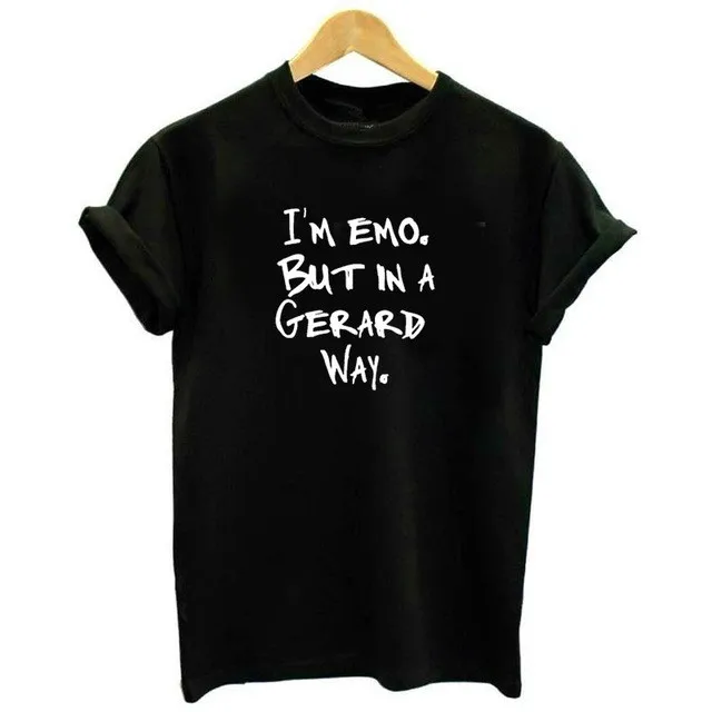

I'M Emo But In A Gerard Way T-Shirt Women Harajuku O-Neck Short Sleeve Tee Gifts Dropshipping