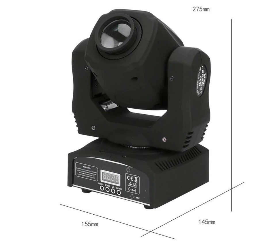 2 шт. Светодиодный точечный светильник с подвижной головкой/USA Luminums 65 Вт светодиодный DJ Точечный светильник 60 Вт gobo движущаяся головка s светильник s супер яркий светодиодный DJ диско-светильник