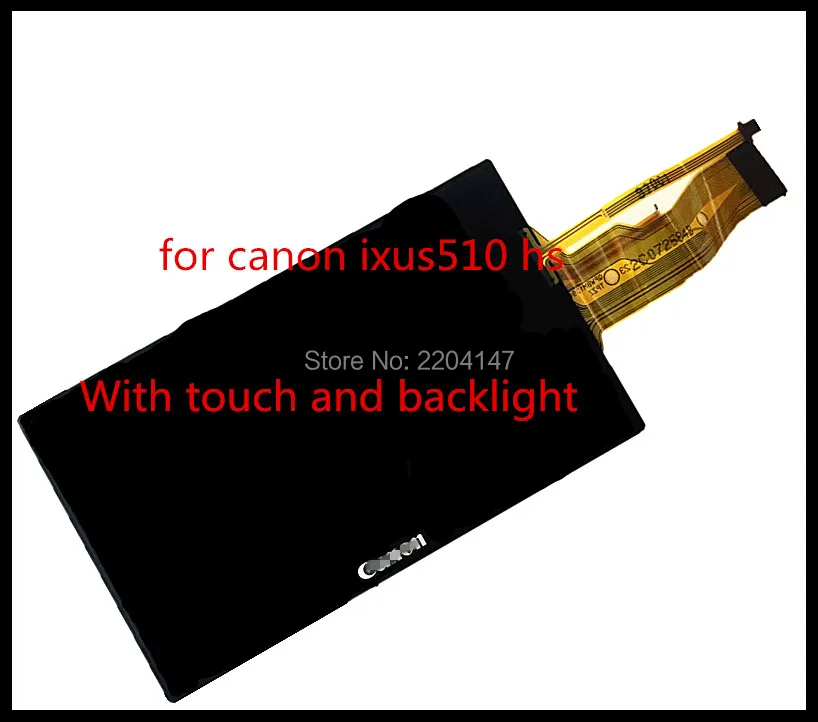 100% New original LCD For CANON IXUS 510 IXUS510 HS IXY 1 ELPH 530 HS