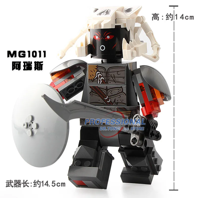 

20PCS/LOT DC Super Hero Woderwoman War Ares Christmas Woderwoman Diana Princess Set Model Building Blocks Brick TOYS MG1011